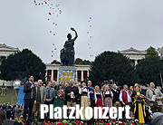 Oktoberfest 2025: Standkonzert der Oktoberfestkapellen vor der Bavaria am 28.09.2025 (©Foto: Martin Schmitz)